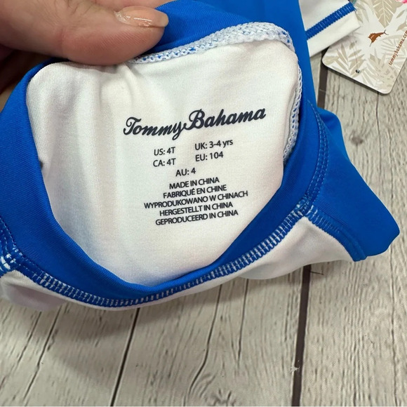 tommy bahama kids toddler swim trunks rash guard set Mismatched sized 4T/3T - Picture 7 of 9